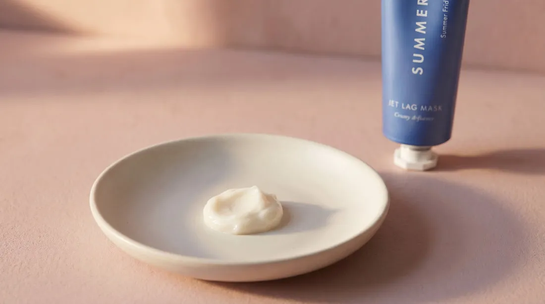 Eye cream use — pea-sized application under the eye